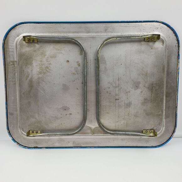 Vintage 1960's Tin Children's TV Tray Bozo the Clown on TV w/ Folding Legs - Picture 6 of 10